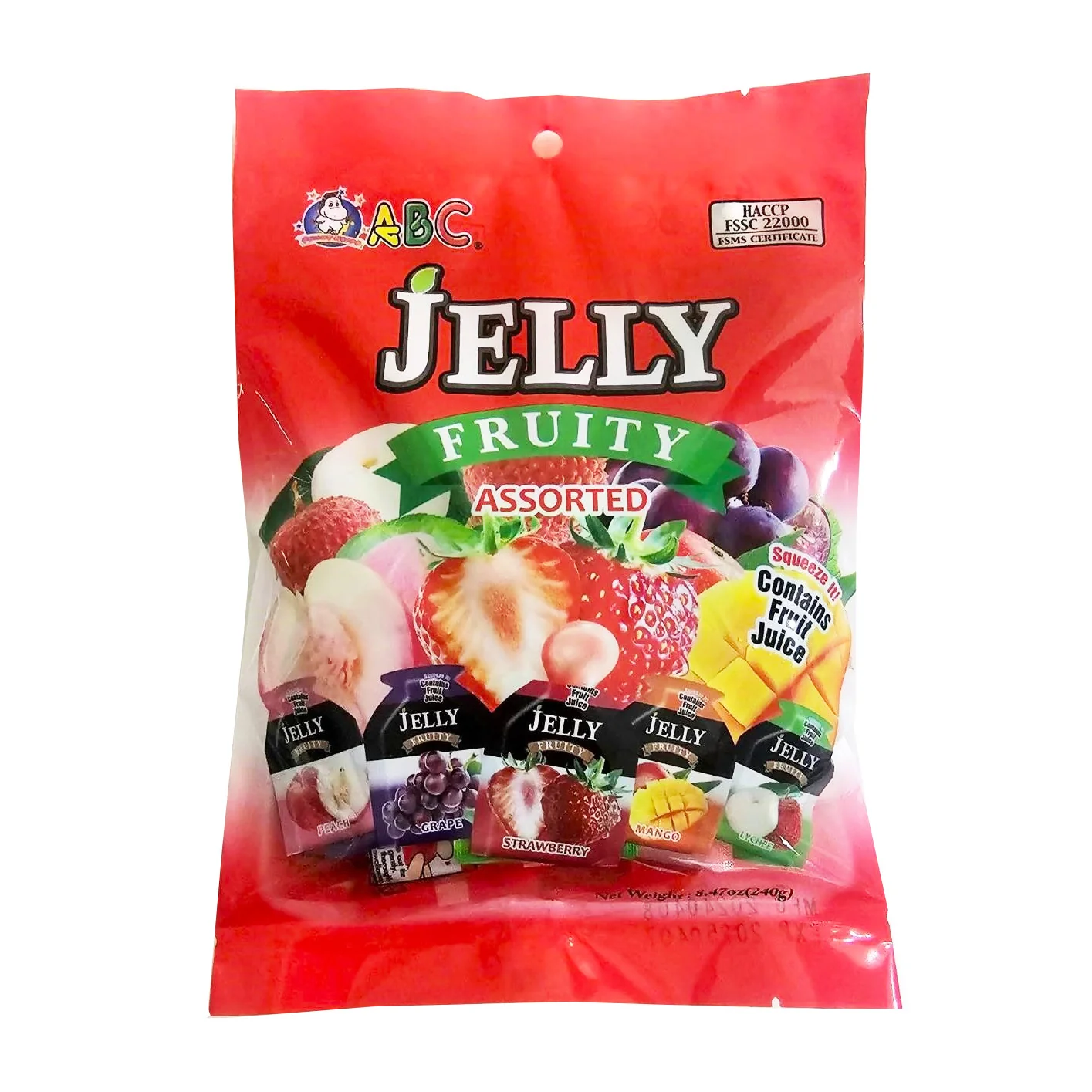 ABC FRUIT JELLY ASSORTED 12P