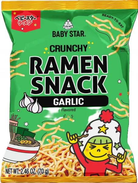 BABY STAR CRUNCHY RAMEN SNACK GARLIC
