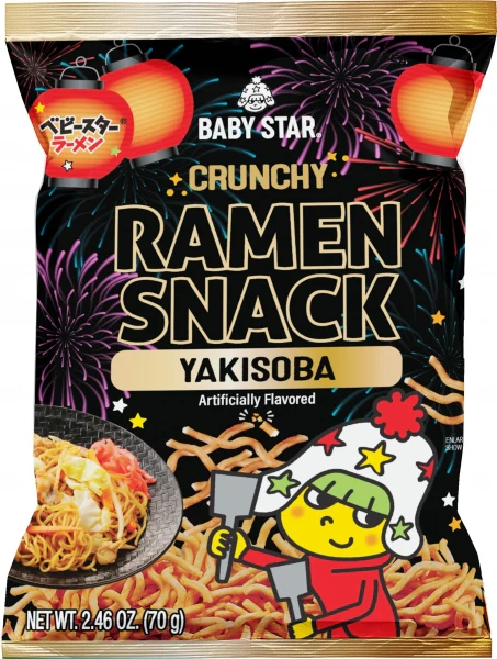 BABY STAR CRUNCHY RAMEN SNACK YAKISOBA