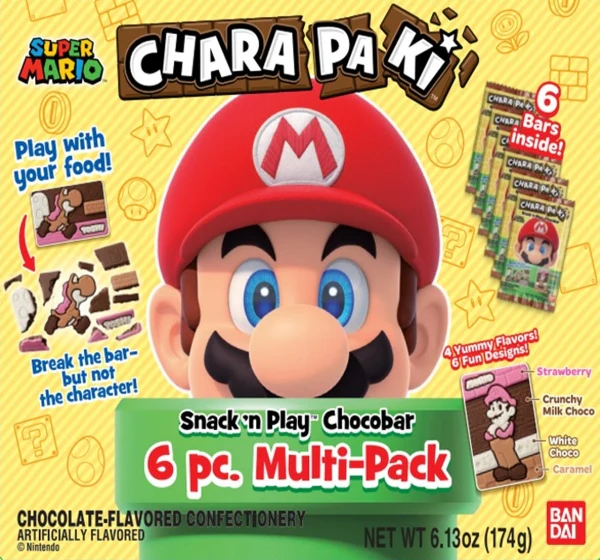 BANDAI SUPER MARIO CHOCOLATE 6P