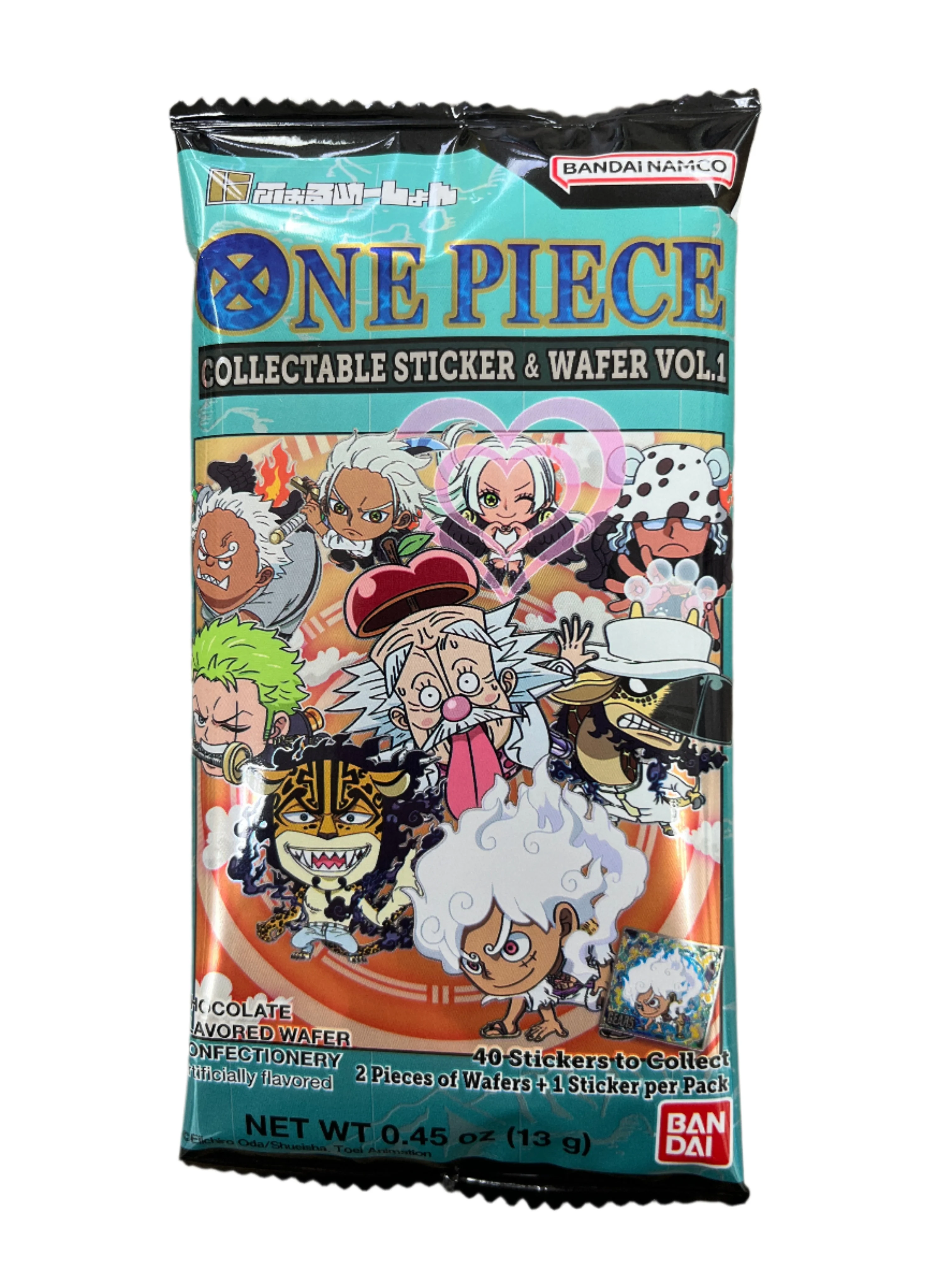 BANDAI ONE PIECE WAFER W/STICKER
