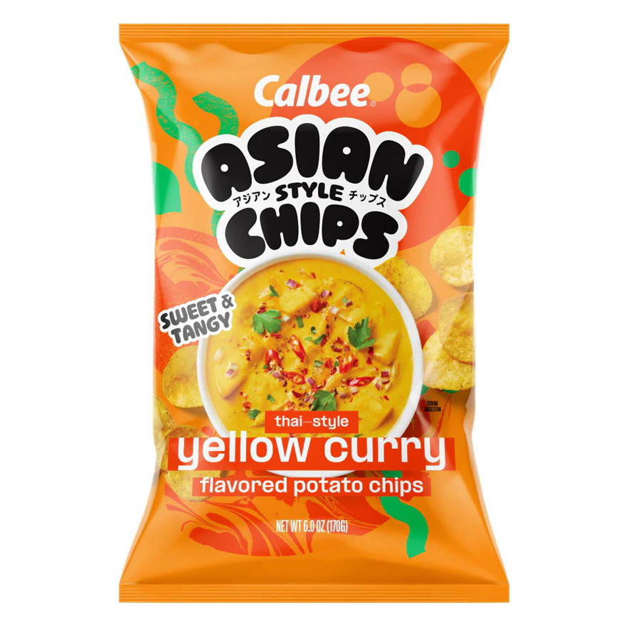 CALBEE ASIAN STYLE CHIPS THAI YELLOW CURRY