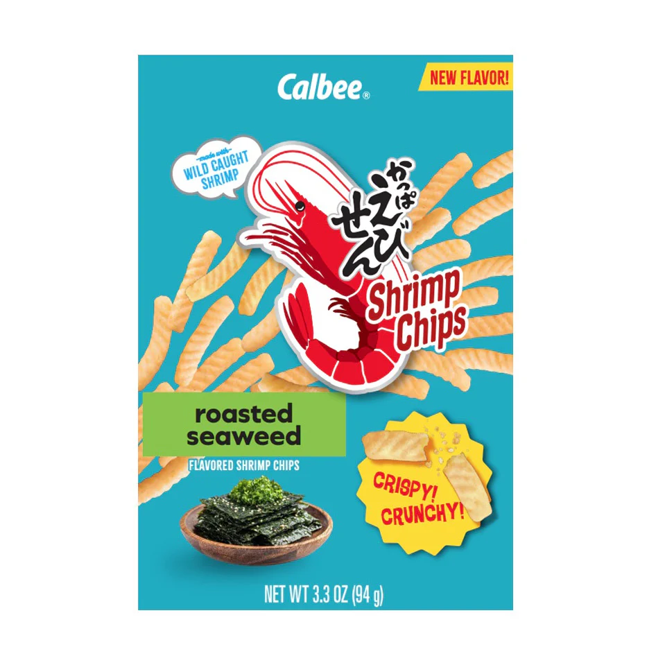 CALBEE SHRIMP CHIPS ROASDTED SEAWEED