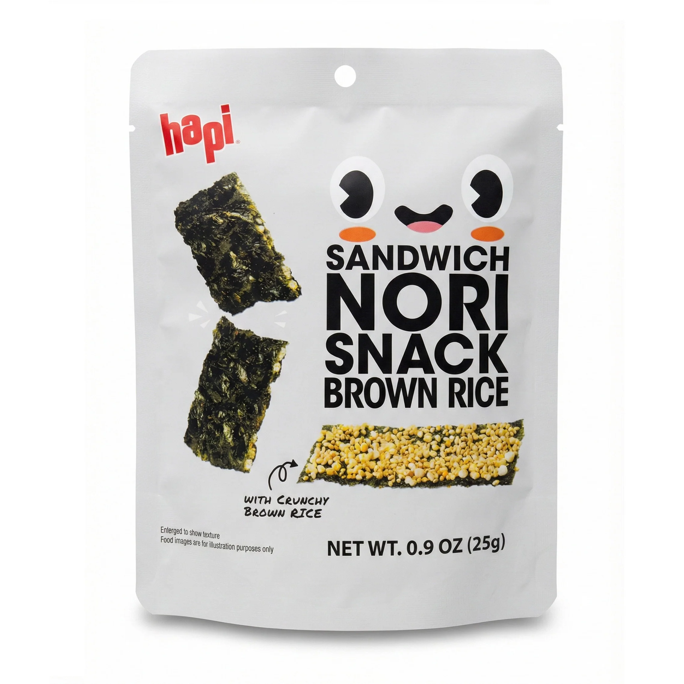 HAPI SANDWICH NORI SNACK BROWN RICE