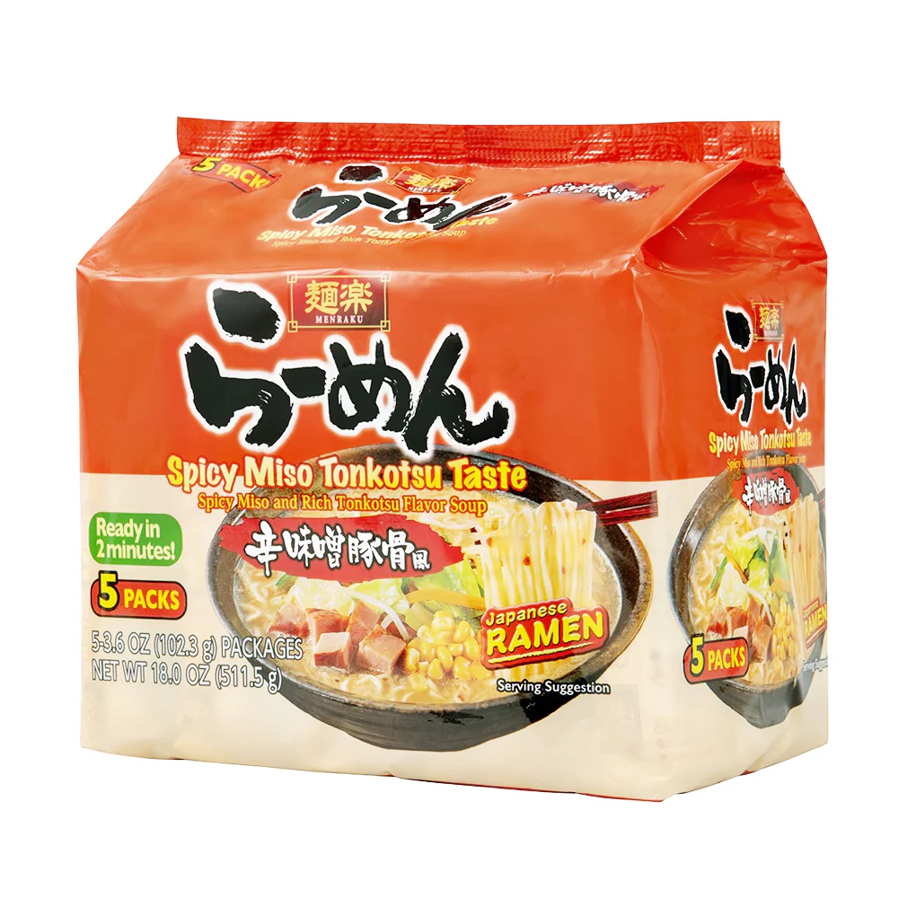 HIKARI MENRAKU SPICY MISO TONKOTSU RAMEN 5P