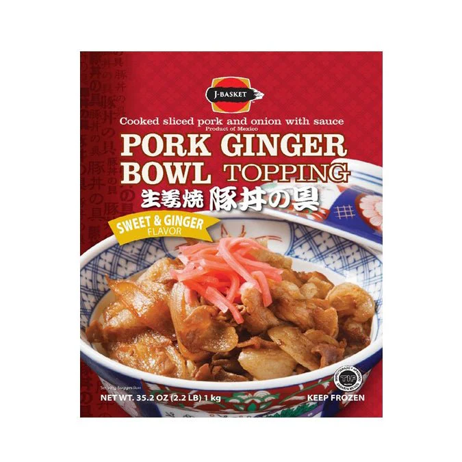J-BASKET GINGER PORK BOWL TOPPING 2.2LB
