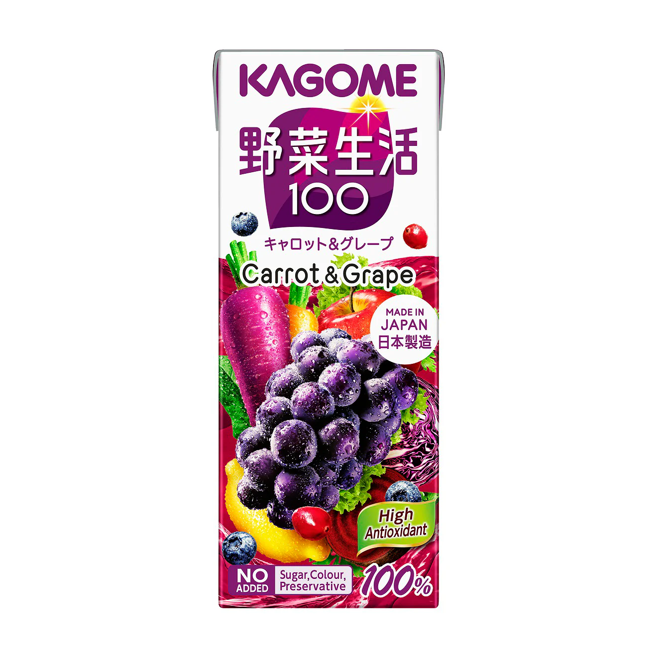 KAGOME CARROT & GRAPE JUICE