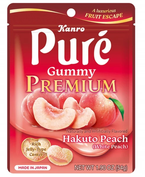 KANRO PREMIUM PURE GUMMY PEACH