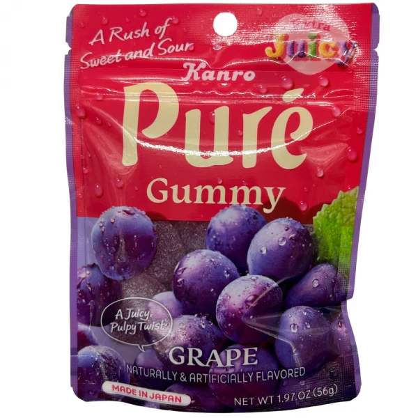 KANRO PURE GUMMY GRAPE