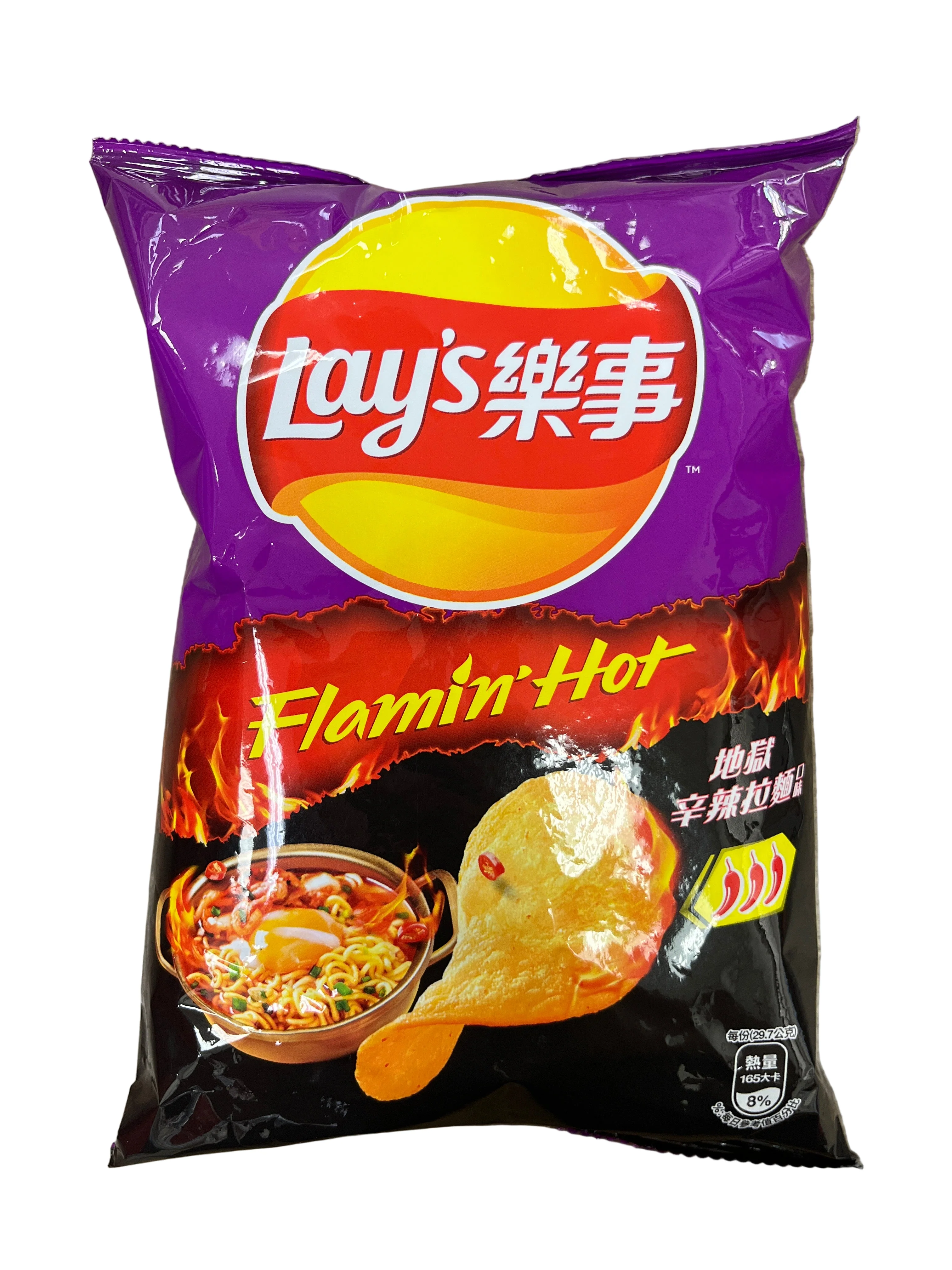 LAY'S POTATO CHIPS FLAMIN HOT SPICY RAMEN