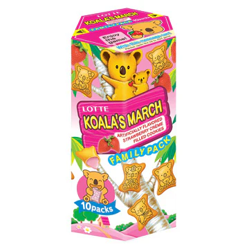 LOTTE KOALA'S MARCH STRAWBERRY 6.89OZ
