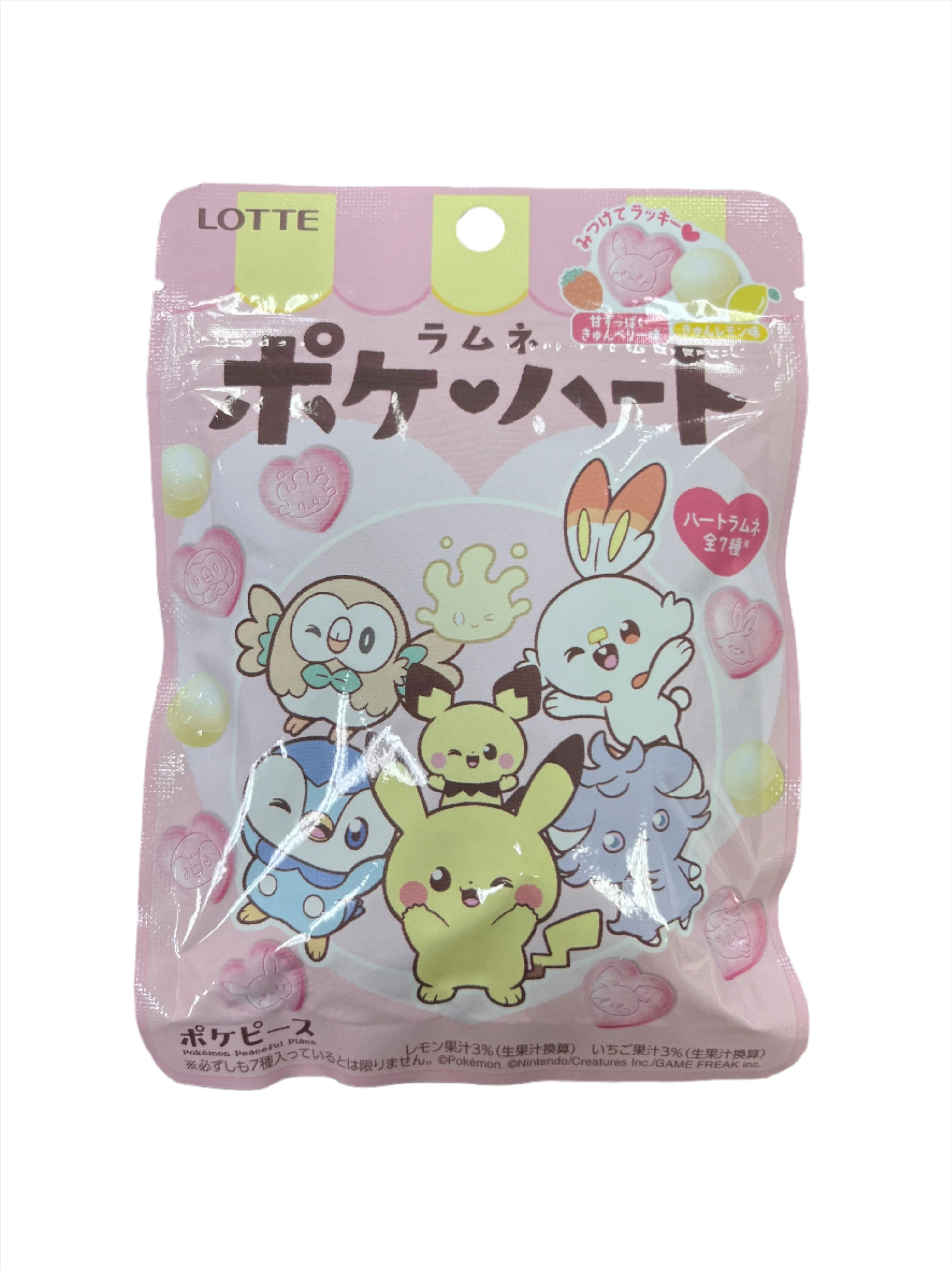 LOTTE POKEMON HEART RAMUNE CANDY