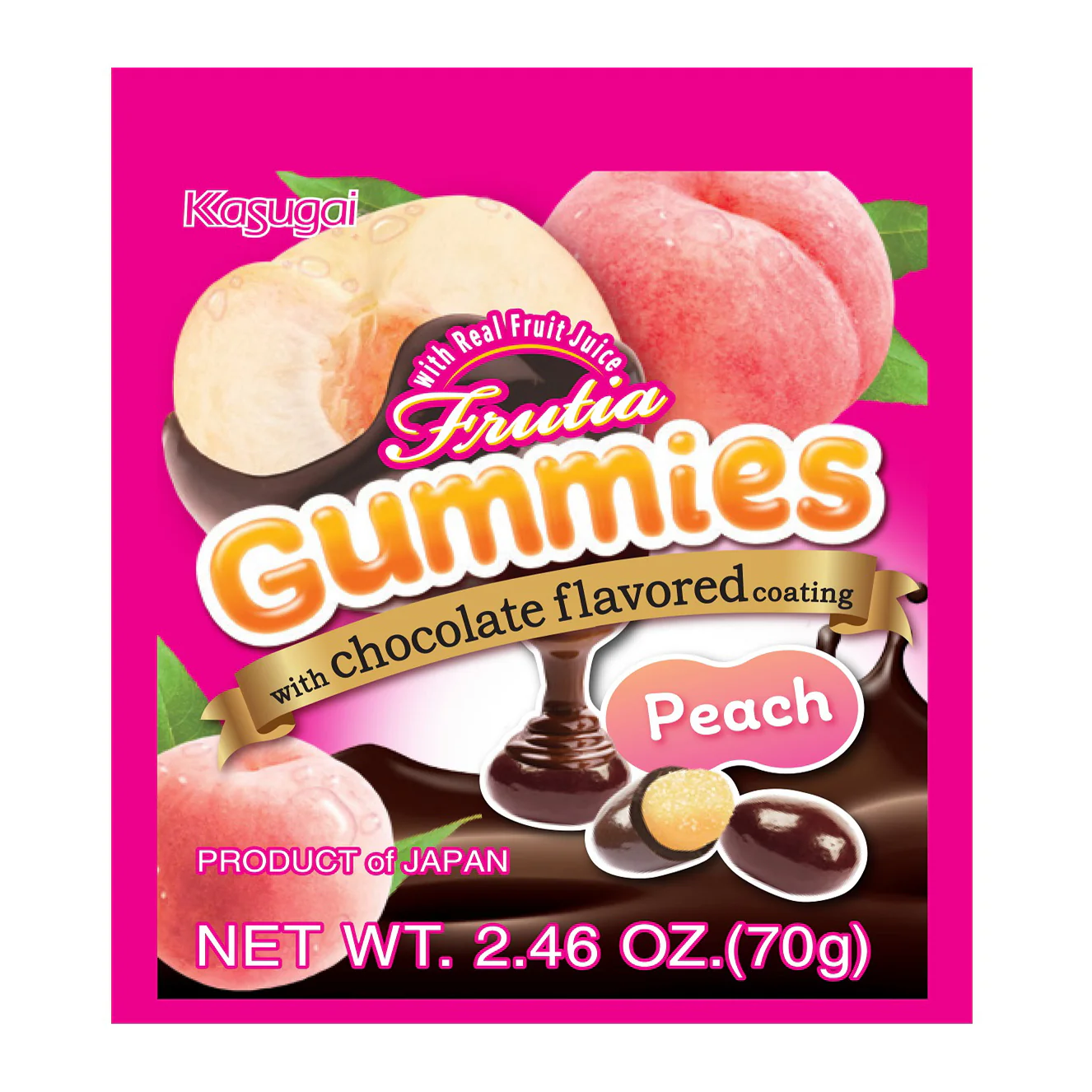 MEIJI FRUTIA CHOCO GUMMIES PEACH