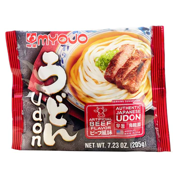 MYOJO UDON/W SOUP BEEF