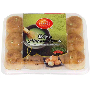 ORANGE MATCHA MINI CREAM PUFF