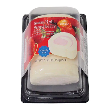 ORANGE STRAWBERRY SWISS ROLL