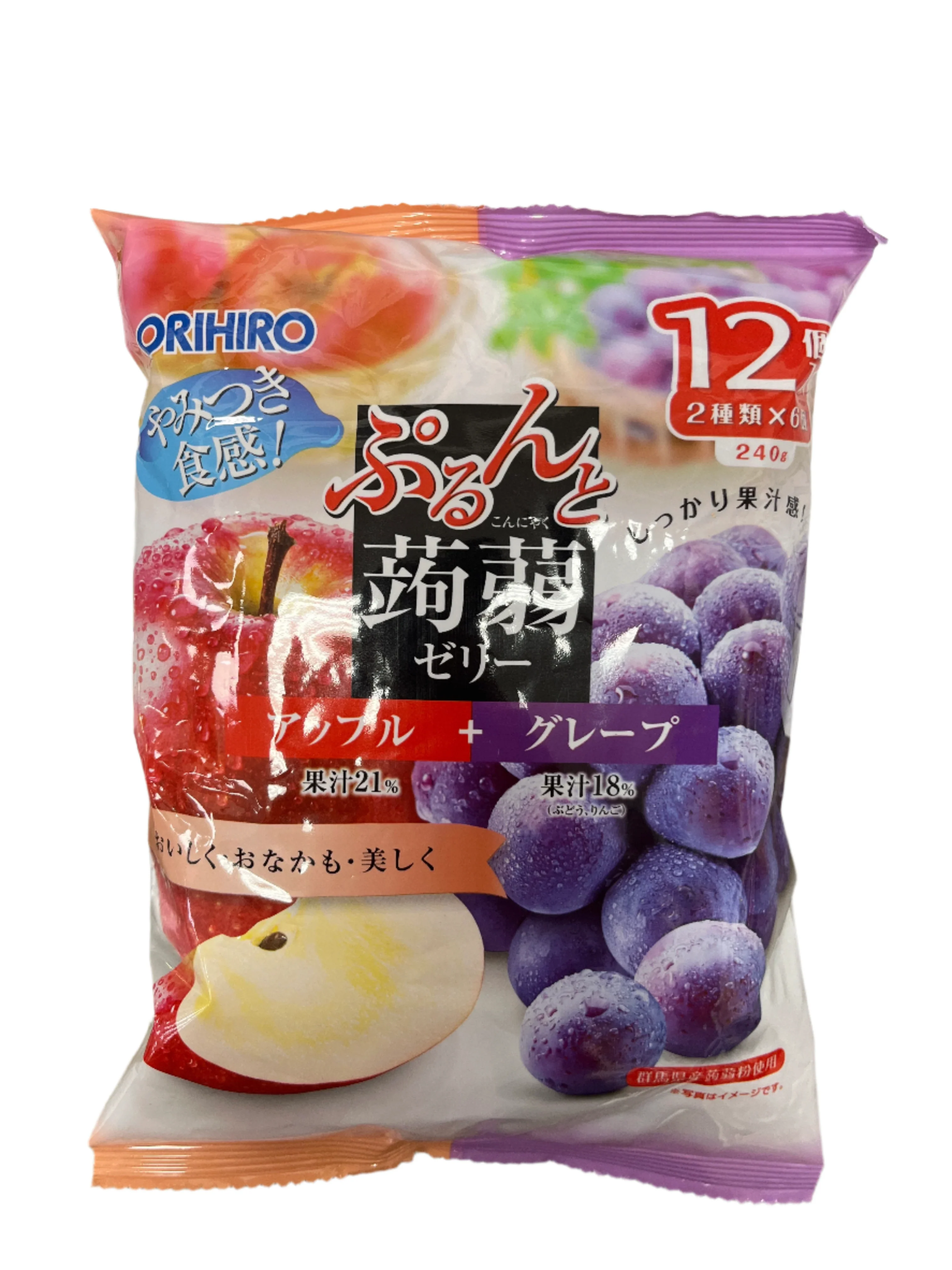 ORIHIRO KONJAC JELLY APPLE & GRAPE