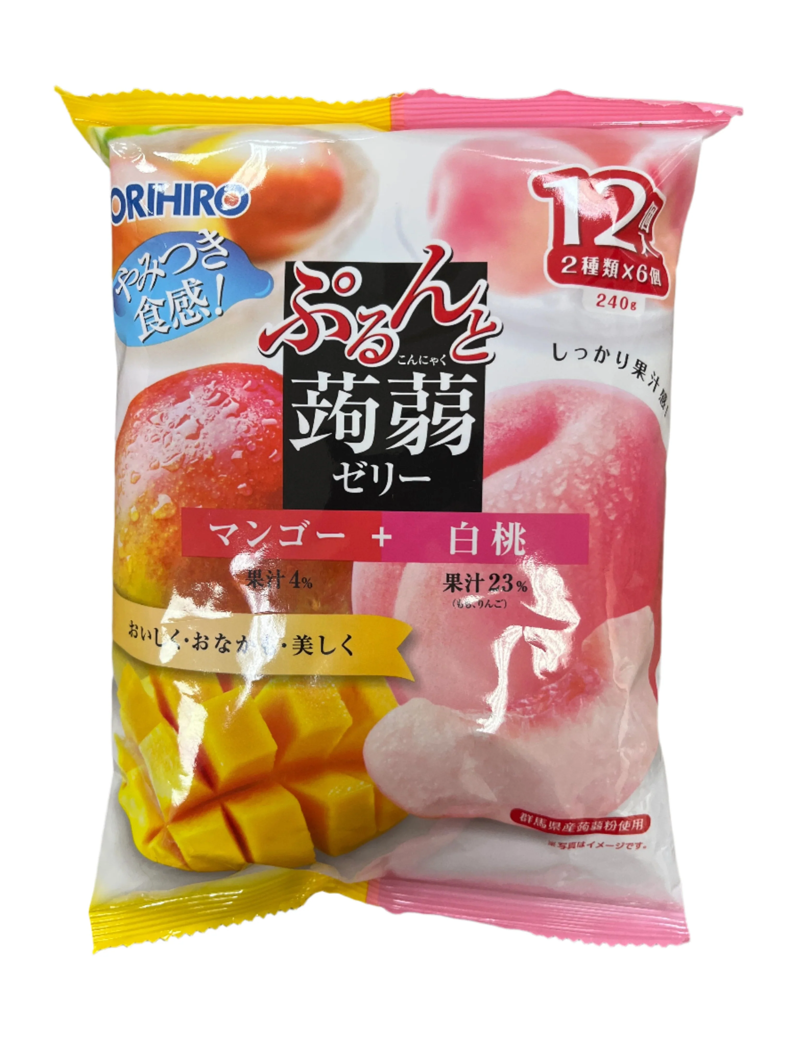 ORIHIRO KONJAC JELLY MANGO & PEACH
