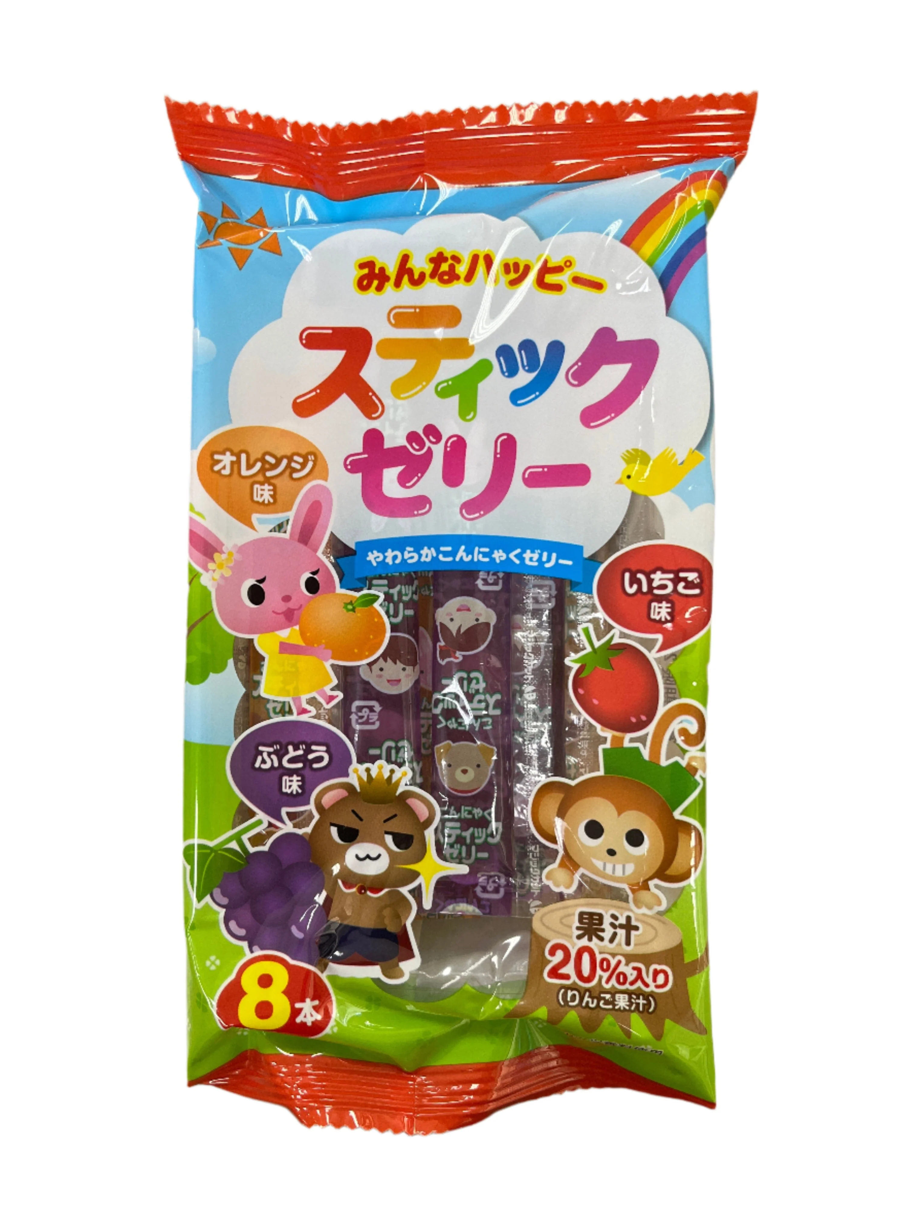 RIBON KONJAC JELLY ORANGE, GRAPE, STRAWBERRY
