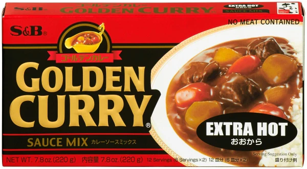 S&B GOLDEN CURRY SAUCE MIX EXTRA HOT