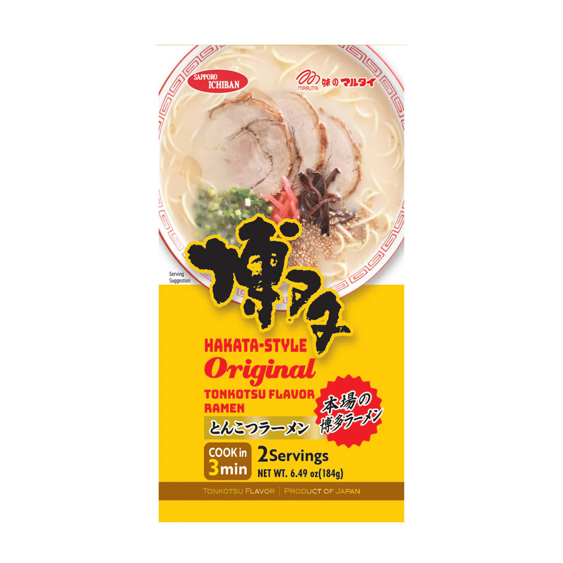 SAPPORO ICHIBAN HAKATA TONKOTSU RAMEN