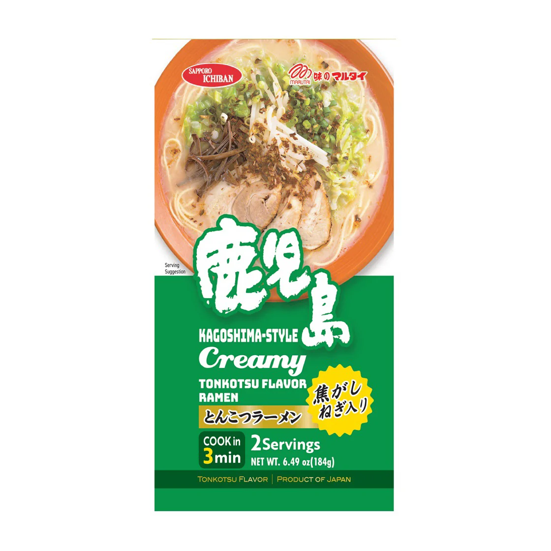 SAPPORO ICHIBAN KAGOSHIMA CREAMY TONKOTSU RAMEN