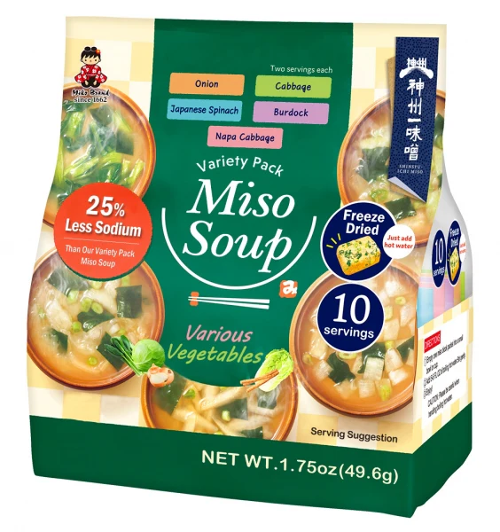 SHINSHUICHI INSTANT MISO VARIETY LOW SODIUM 10P