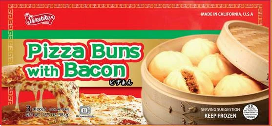 SHIRAKIKU PIZZA WITH BACON BUN