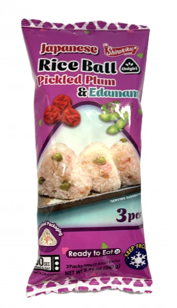 SHIRAKIKU RICE BALL PICKLED PLUM & EDAMAME