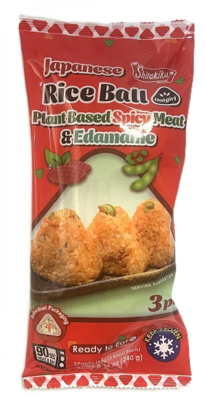SHIRAKIKU RICE BALL PLANT BASED SPICY MEAT & EDAMAME