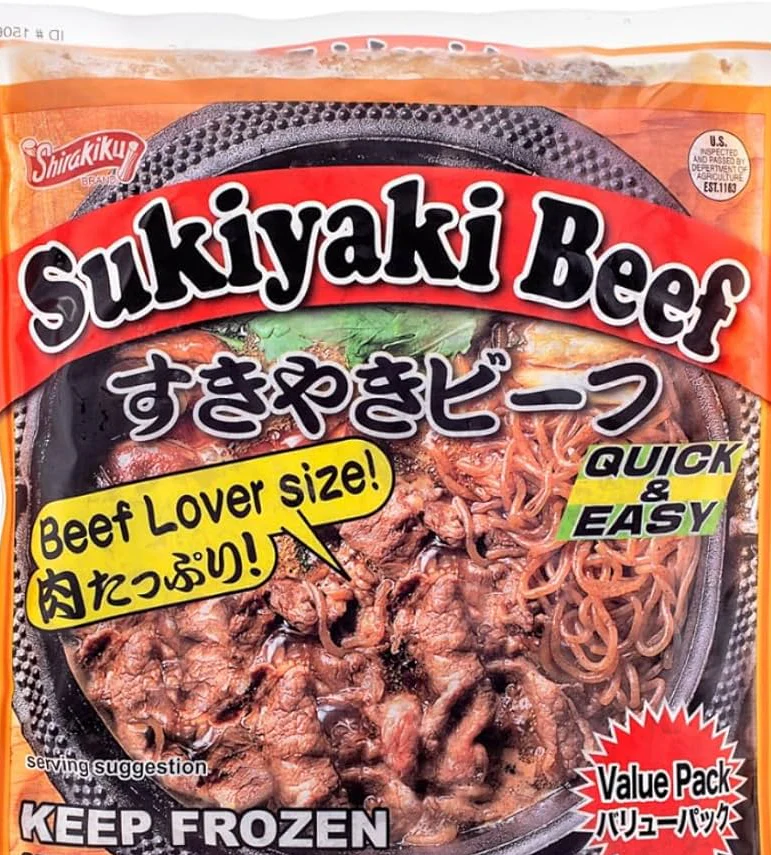 SHIRAKIKU SUKIYAKI BEEF 1LB