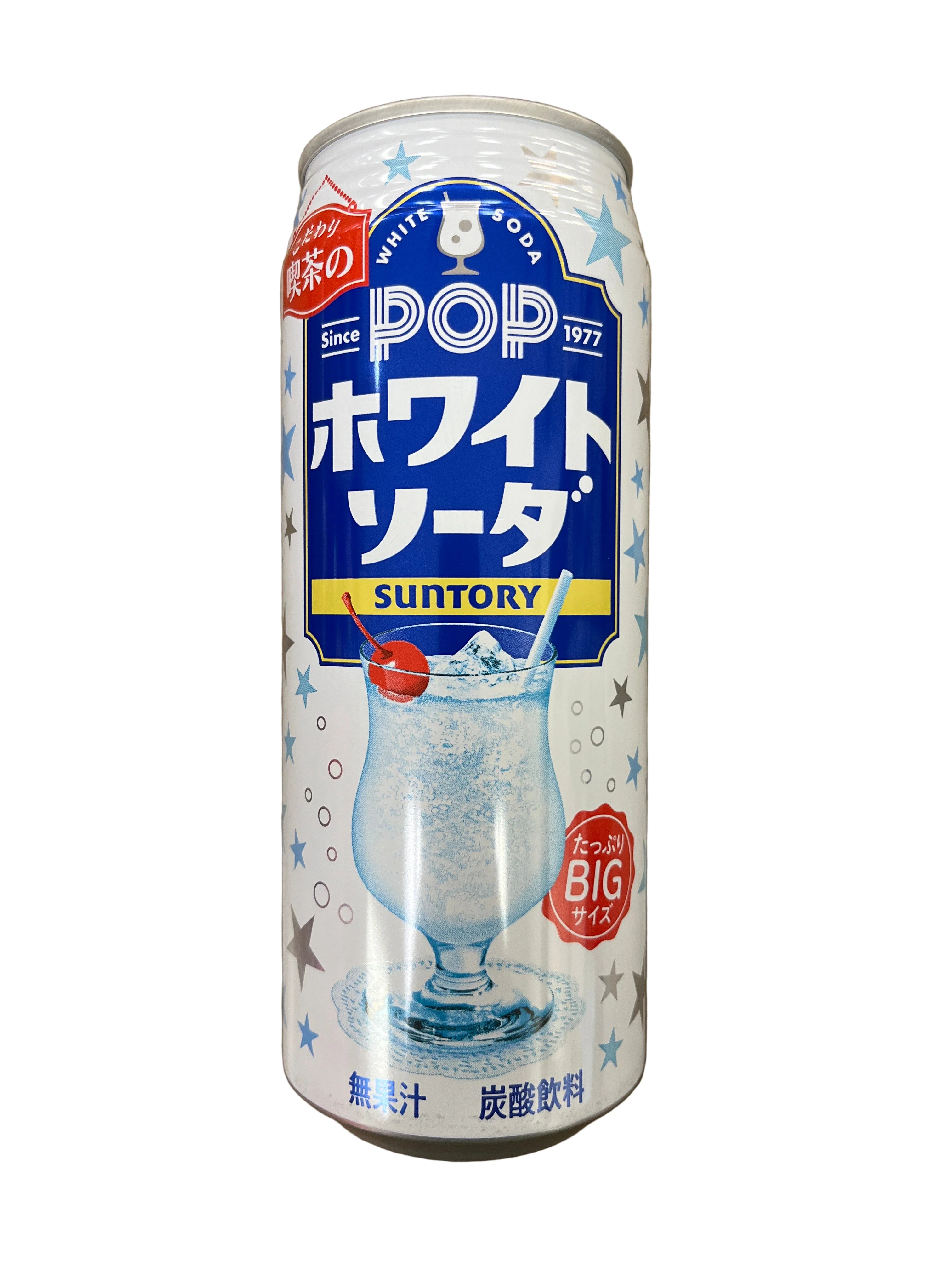 SUNTORY POP WHITE SODA CAN