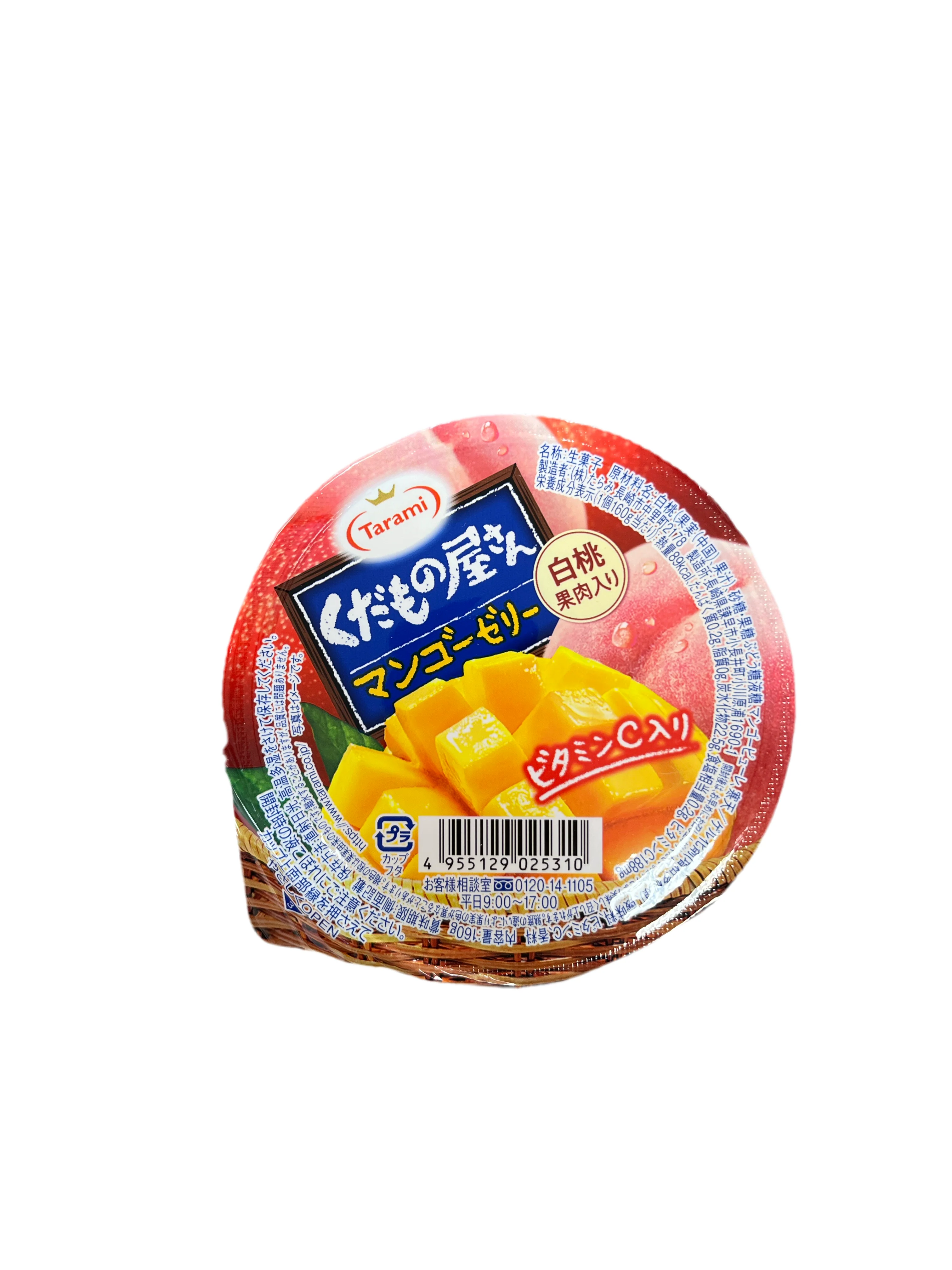 TARAMI MANGO JELLY CUP W/WHITE PEACH
