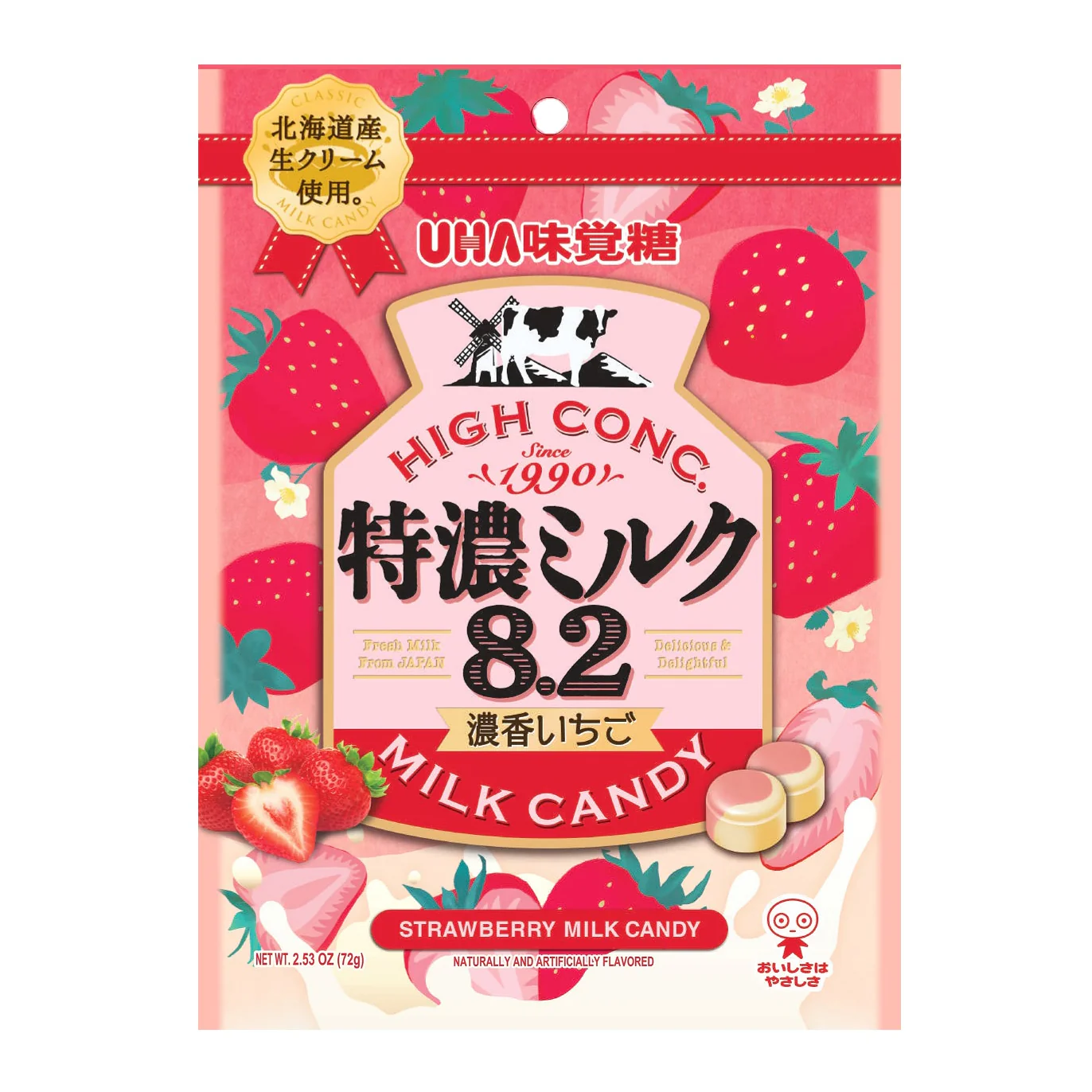 UHA MIKAKUTO MILK CANDY STRAWBERRY